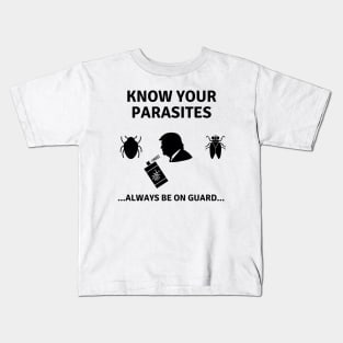 know your parasites - Luna Tick - Parasites meme Kids T-Shirt